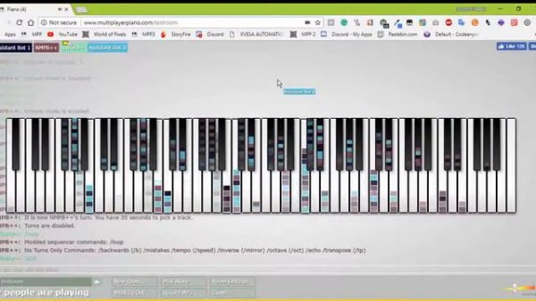 Multiplayer Piano - NMPB++: A proxy bot for NMPB - Demo 1
