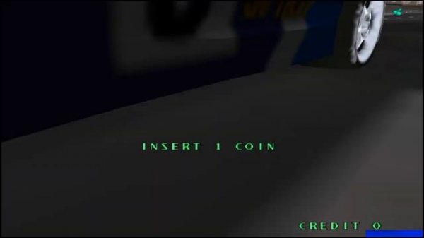 Rave Racer attract mode (arcade)