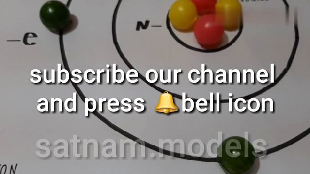 Atom Structure Model || Atom Project For School || Atom Project Making