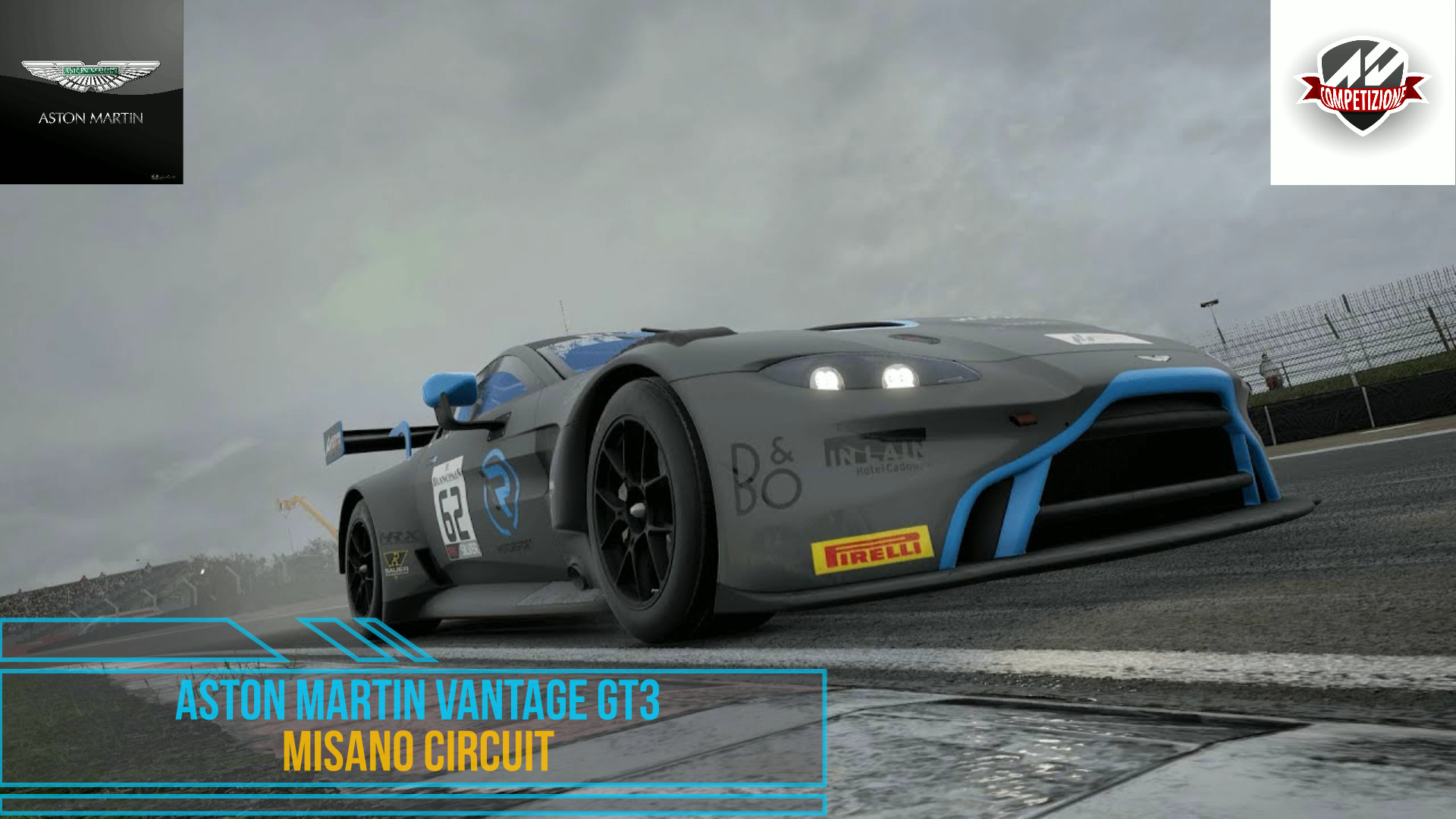 Aston Martin Vantage GT3 - Misano Circuit | Assetto Corsa Competizione. смотреть онлайн