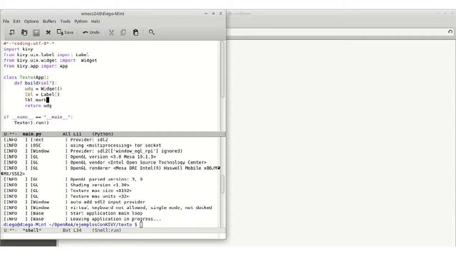 lenguaje python kivy Label смотреть онлайн