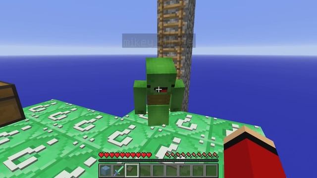 Minecraft Skyblock, But EVERYTHING Is EMERALD LUCKY BLOCKS.