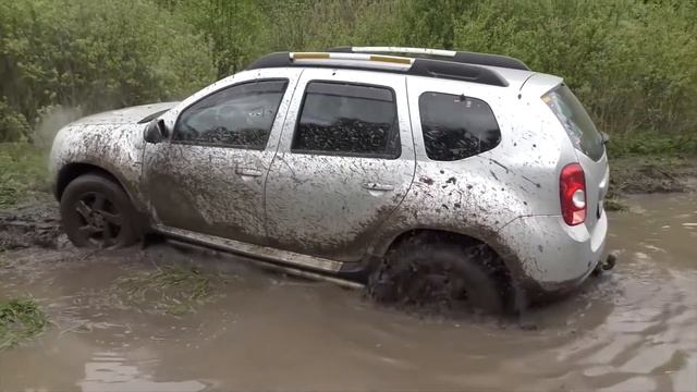 We test Mitsubishi Pajero, Renault Daster on the big, impassable impassability 4х4 смотреть онлайн