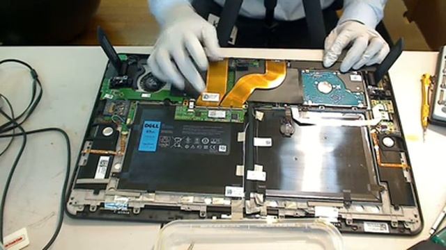 Dell XPS 18 in Portable All-in-One Tablet Teardown How to SSD Hard drive Upgrade Repair смотреть онлайн