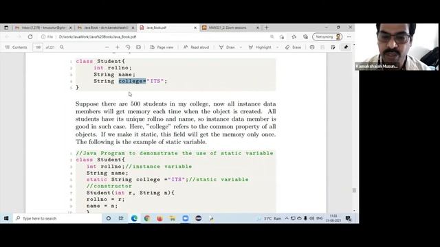 static this super keywords in Java смотреть онлайн