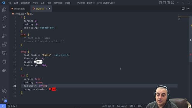 [Arabic] HTML CSS How max-width and rem Work смотреть онлайн