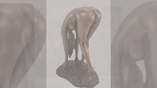 ART: beautifull plastic statue in New York park смотреть онлайн