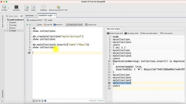 MongoDB Studio 3T Tutorial: Creating Collections and Inserting Records with Ease смотреть онлайн
