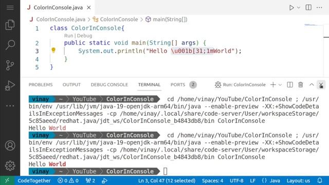 Colours In Console in Java Using ANSI Color codes смотреть онлайн