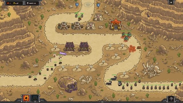 Kingdom Rush Frontiers Veteran Mode Walkthrough - Dunes of Despair Heroic смотреть онлайн