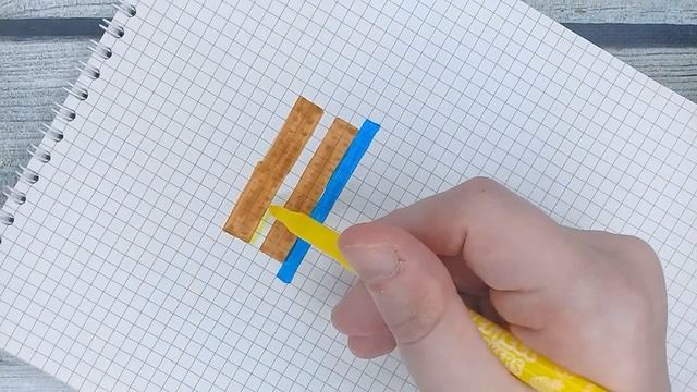 Как рисовать торт по клеточкам без чёрного фломастера / Рисунки по клеточкам Лайк АРТ смотреть онлайн