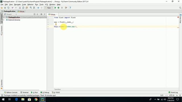 How to Create Flask Environment by using pycharm IDLE ! смотреть онлайн