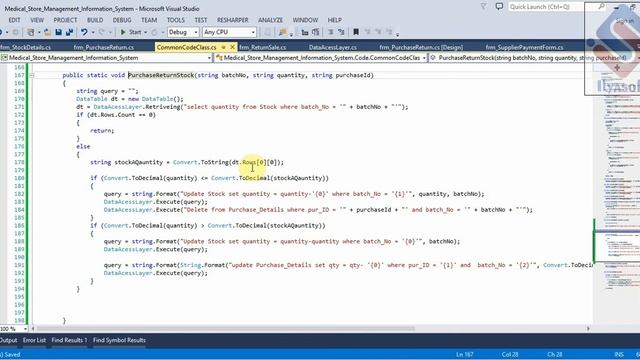 Medical Store Management System Part 131 Purchase Return Form in C# C Sharp смотреть онлайн