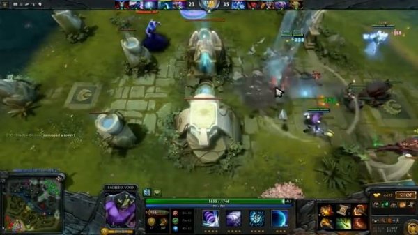 Краткий видеообзор - гайд одного из сильнейших героев Доты 2 - Faceless Void