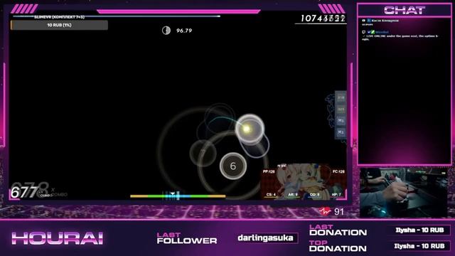 Osu! - IOSYS - Third Eye Ya! [tetetete Den Den Den Den] | NM, FC, 96.55%, S-Rank