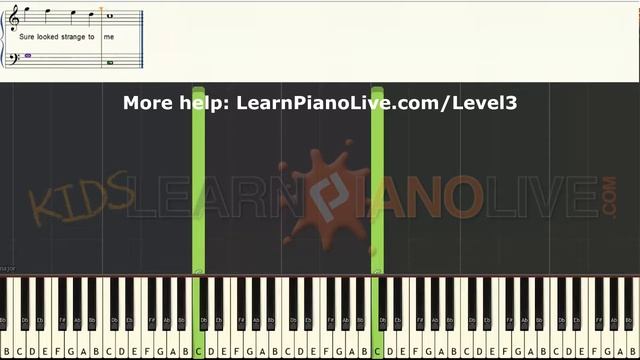 How to play Purple People Eater medium LEVEL 3 cover tutorial for kids смотреть онлайн