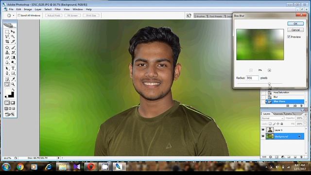 Magic in photo | Adobe photoshop cs2 | background colour change and blur смотреть онлайн