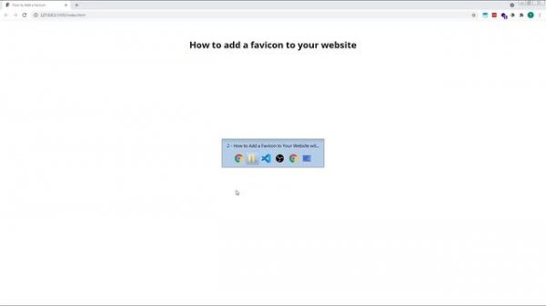 How to Add a Favicon (Logo Icon) to Your HTML Website