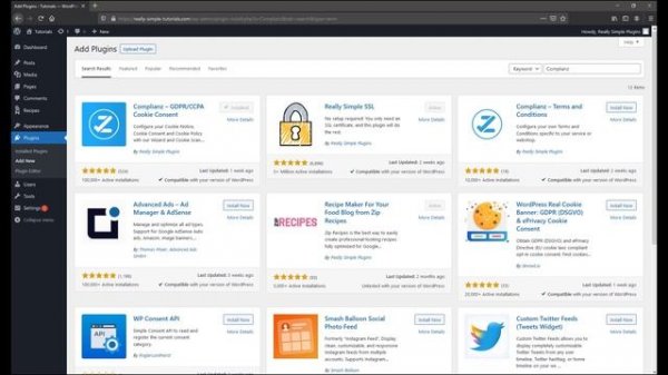 Complianz - Installation tutorial