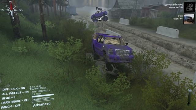 Spintires Modded MP - Mud Drag Strip - Quick Look with Fox смотреть онлайн