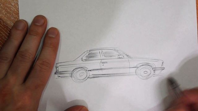 Как нарисовать машину BMW E30 быстрый скетч за 5 минут смотреть онлайн