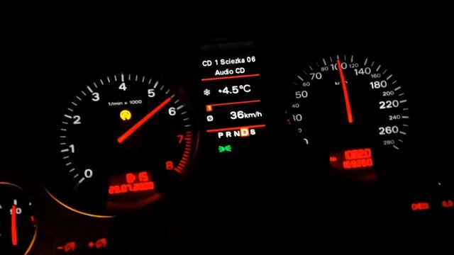 Audi A8 D3  6.0 W12 450 KM Acceleration 0-100 Km