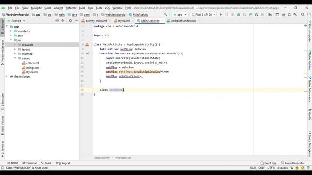 Working with WebView in Android Studio | Game App Studio | Android Tutorials смотреть онлайн