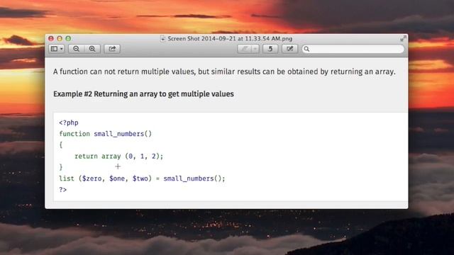 list construct used to return multiple PHP variables from a function смотреть онлайн