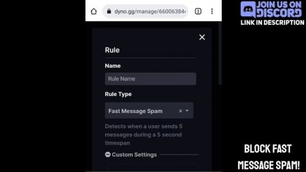 Setup Dyno Bot Custom Rule | Automod Moderator Bot | Discord