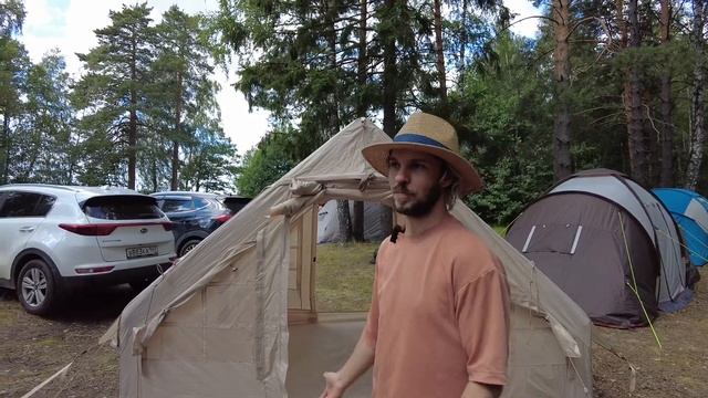 Надувная палатка Camping tent . Обзор смотреть онлайн