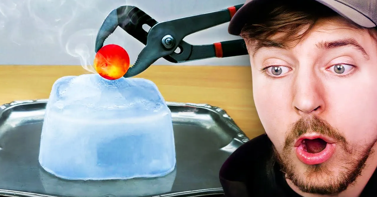 1000 Degree Ball vs Ice! смотреть онлайн