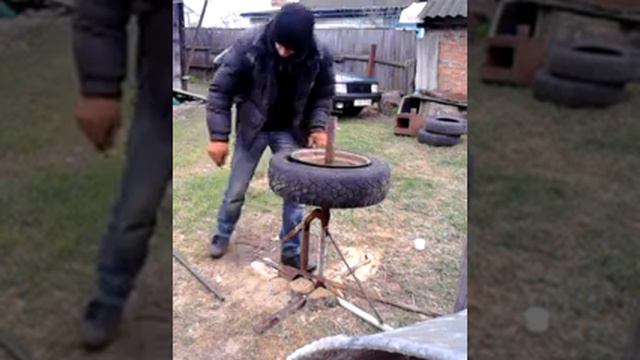простой шиномонтаж дома часть 1 смотреть онлайн