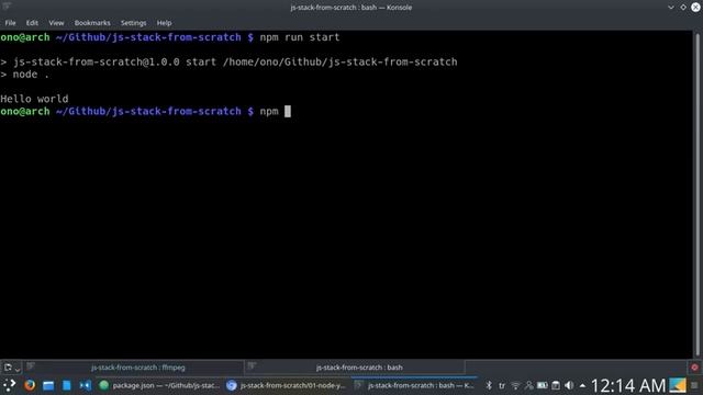 01 - Node, Yarn, package.json смотреть онлайн