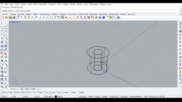 How to make round kolet 1.5mm jewellery cad design, rhino 5 matrix 9 class room #rhino #matrix смотреть онлайн