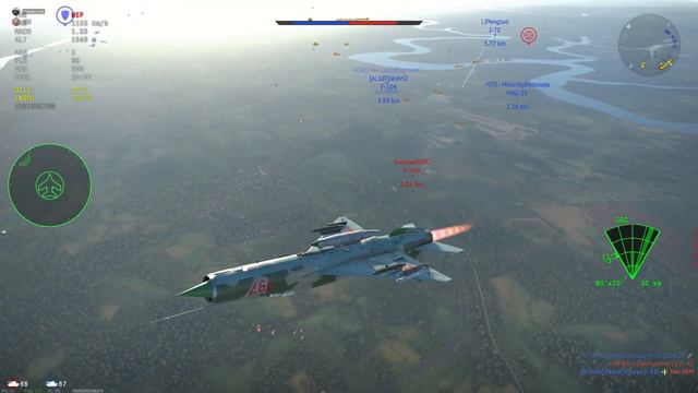 Mig 21 bis SAU ACE Game | War Thunder смотреть онлайн