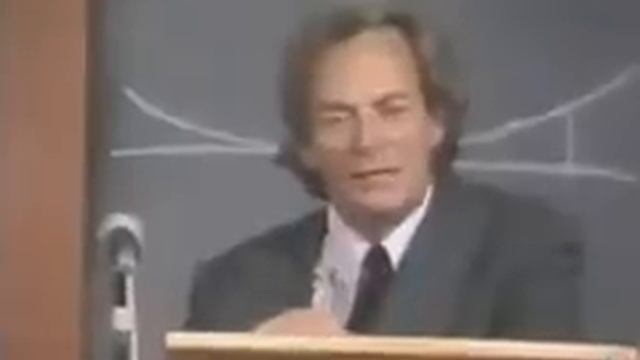 Richard Feynman on hungry philosophers (or do we see objects or only their light) смотреть онлайн