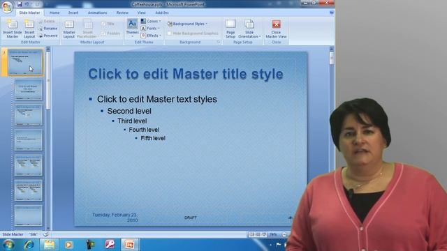 Headers and Footers in Microsoft PowerPoint 2007 смотреть онлайн