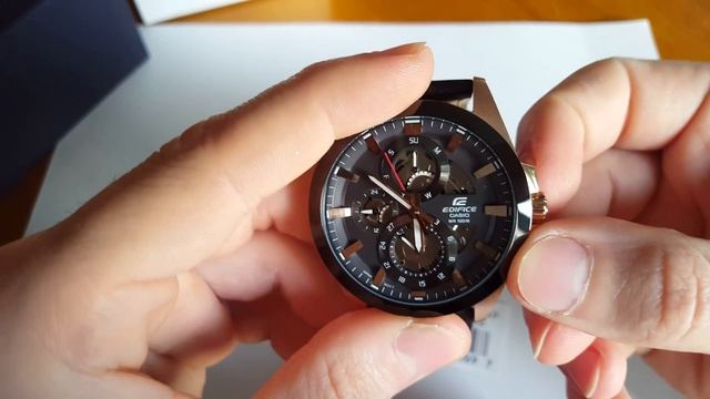 CASIO EDIFICE ESK-300GL-1A. Обзор и настройка. (Review and setting) смотреть онлайн