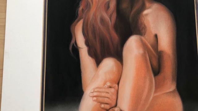 WOMAN II, pastel painting by Erika Farkas смотреть онлайн