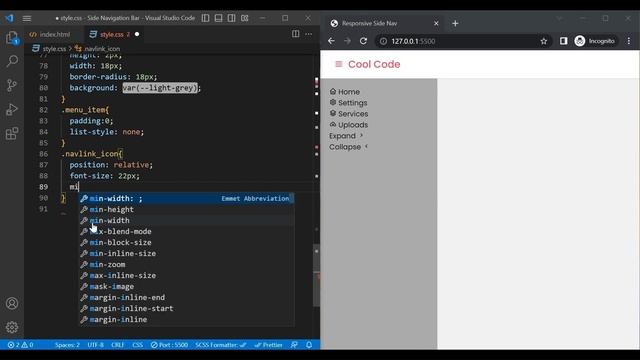Responsive Sidebar Menu in HTML CSS & JavaScript смотреть онлайн