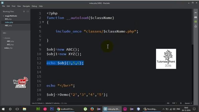 Magic Methods in PHP ( __invoke() ) Part -12 смотреть онлайн
