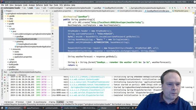 Spring Boot RestTemplate Configuration Interceptor смотреть онлайн