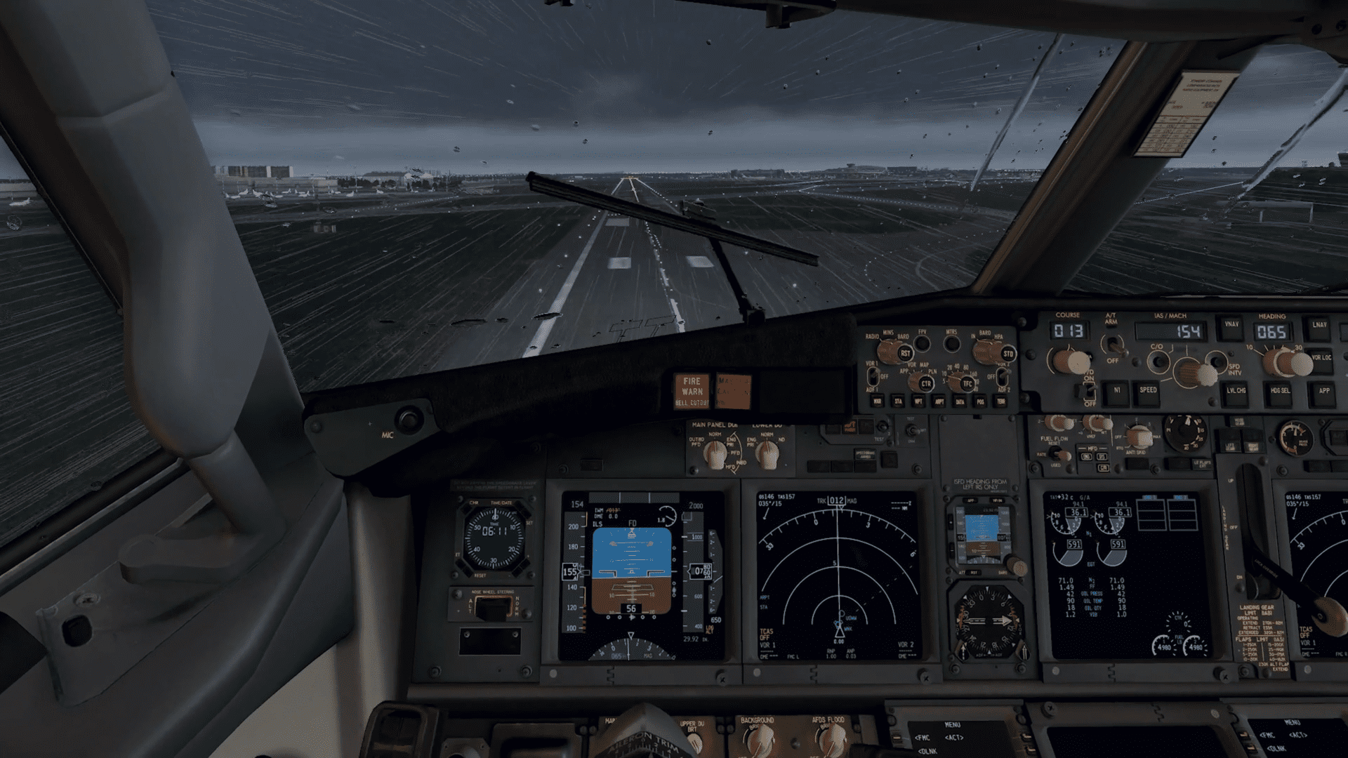 Посадка самолёта в шторм грозу/Boeing737/Полёты/Внуково/Москва