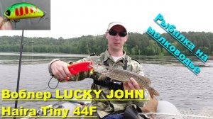 Воблер LUCKY JOHN Haira Tiny 44F. Рыбалка на мелководье