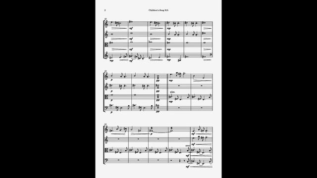 Chick Corea - Children's Song N.5 - String Quartet transcription смотреть онлайн