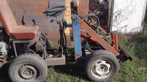 Погрузчик с самодельным реверсом.