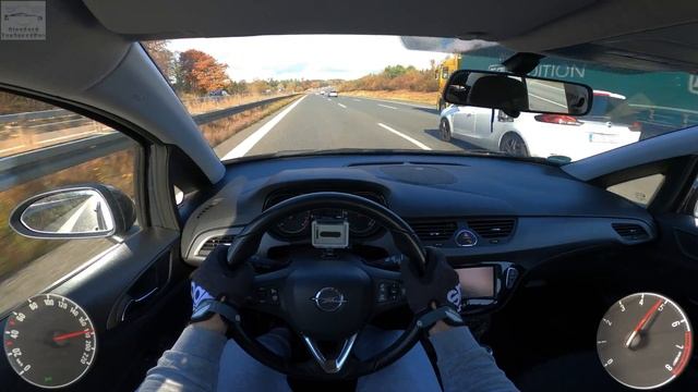 Opel Corsa E 1.4 *90HP* Acceleration & Top Speed on Autobahn POV Test Drive смотреть онлайн
