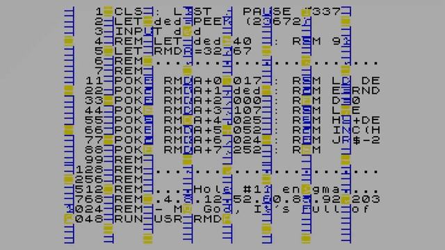 Hole #11 enigma (INPUT edition) — RMDA (8b intro for ZX Spectrum), 2023 смотреть онлайн