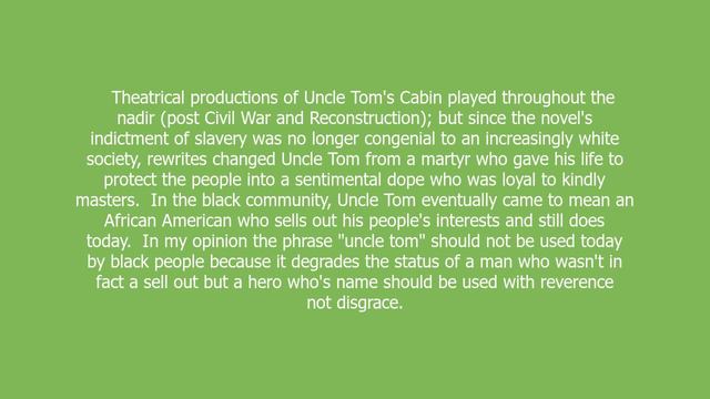 Uncle Tom meaning and pronunciation смотреть онлайн