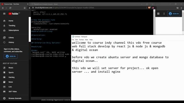 EP23. install nginx for manage web | Full Stack Web Development Tutorial Step By Step смотреть онлайн